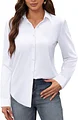 siliteelon Women's Stain Shield Dress Shirts Wrinkle Free Long Sleeve Shirts
