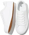 SERNIAL Womens White Tennis Shoes PU Leather Sneakers 