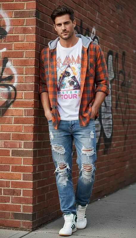 Casual 90s Grunge Streetwear