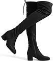 DREAM PAIRS Women's Laurence Over The Knee Thigh High Chunky Heel Boots