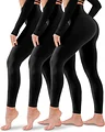 3 Pack Leggings for Women-No See-Through High Waisted Tummy Control Yoga Pants