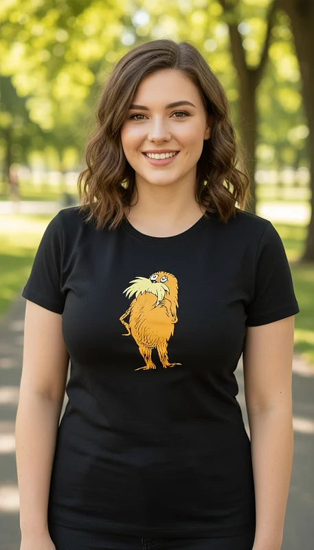  Black Lorax Thinking T-Shirt