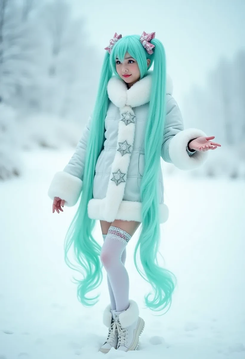 Snow Miku Winter Cosplay