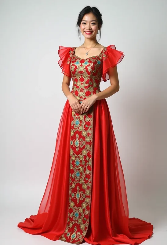 Filipiniana Terno Gown